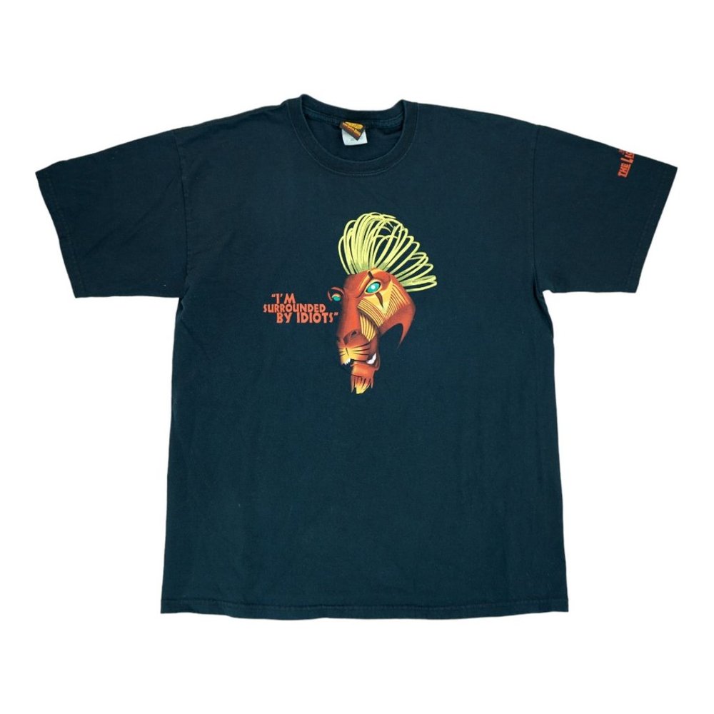 Vintage Disney The Lion‎ King Broadway Surrounded by Idiots Musical Tshirt Tee L